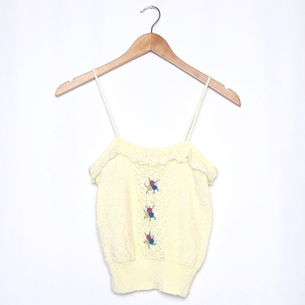 present co crop sweater tank - vintage 70s